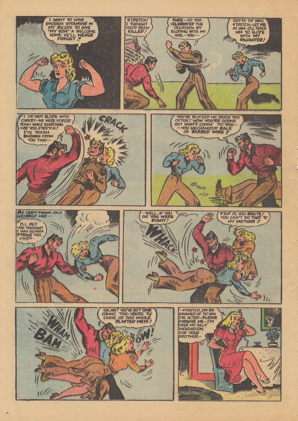 Erotica threesome fiction Smilin jack / comic strip